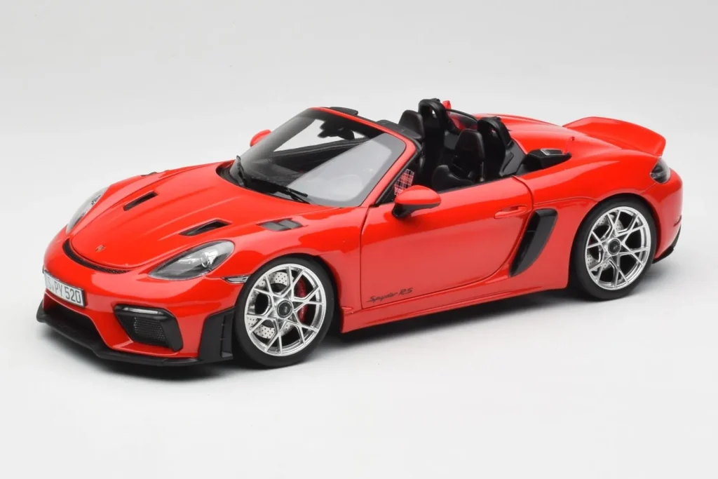 โมเดลรถ 1:18 Porsche 718 Spyder RS Guards สีแดง Norev