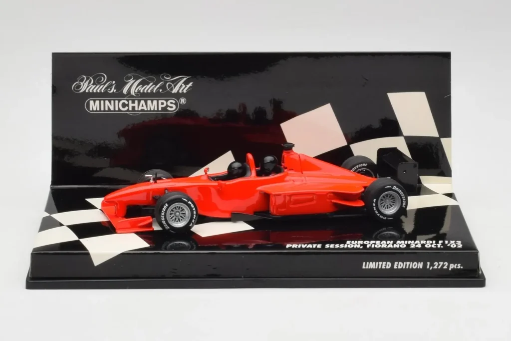 โมเดลรถ 1:43 Minardi F1X2 Fiorano Test ปี 2002 Minichamps (มือสอง)