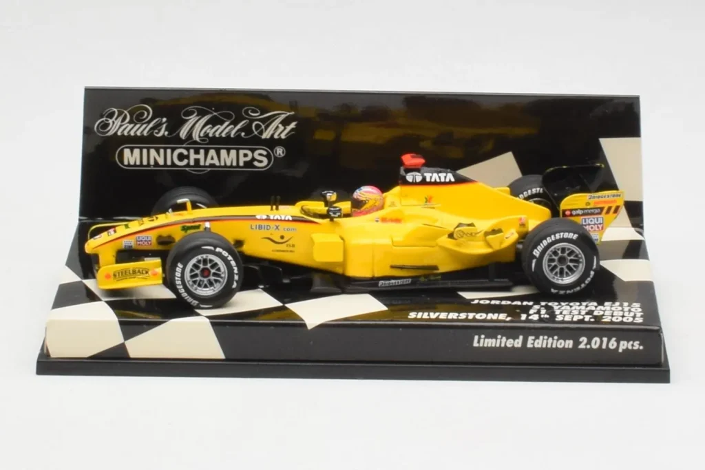 车型 1:43 Jordan EJ15 S. Yamamoto F1 Silverstone Test 年 2005 Minichamps