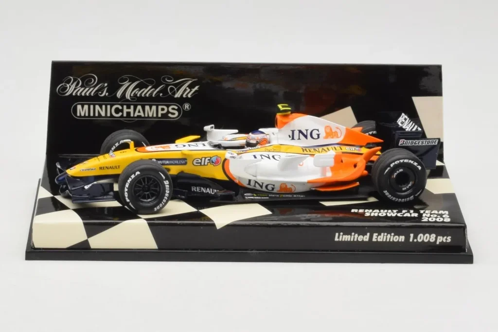 โมเดลรถ 1:43 Renault R28 #6 Showcar ปี 2008 Minichamps (มือสอง)