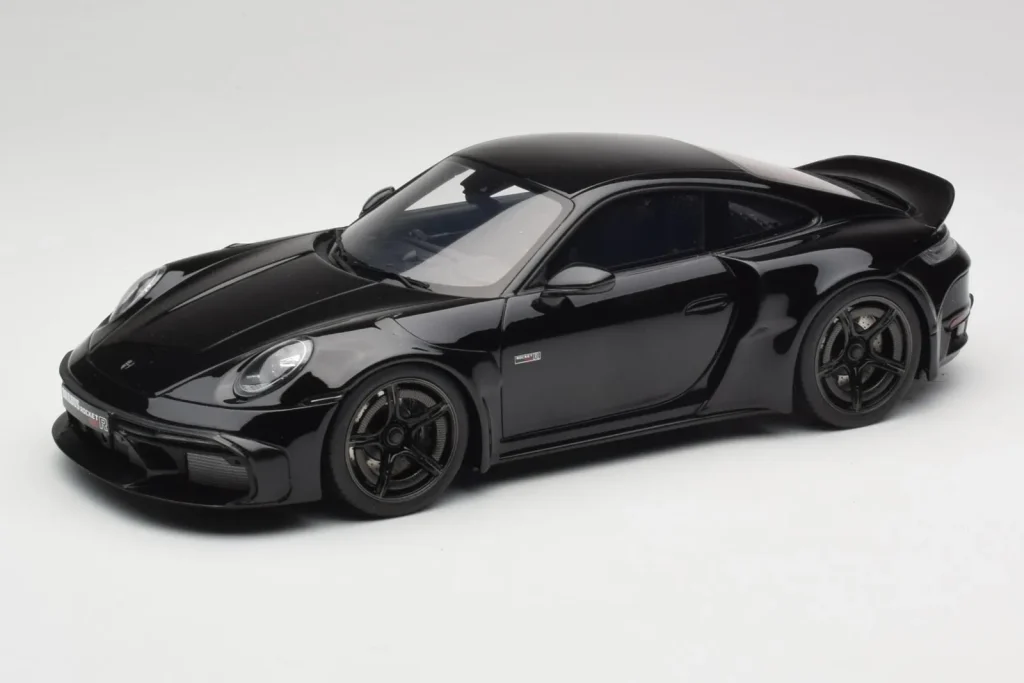 โมเดลรถ 1:18 Porsche 911 992 Brabus 900 Rocket-R Obsidian สีดำ GT Spirit