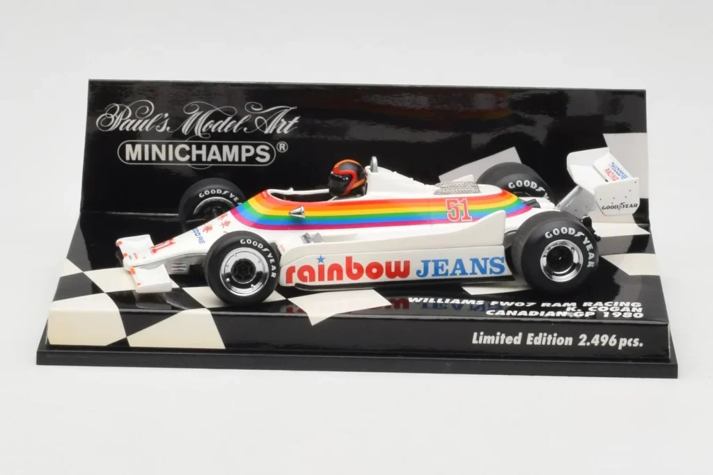 车型 1:43 Williams Ford FW07 K. Cogan Canadian GP 年 1980 Minichamps