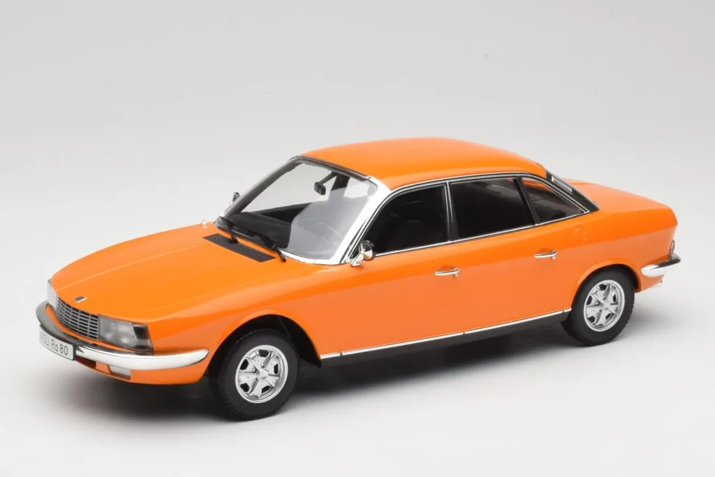 โมเดลรถ 1:18 NSU Ro80 สีส้ม Minichamps (มือสอง)