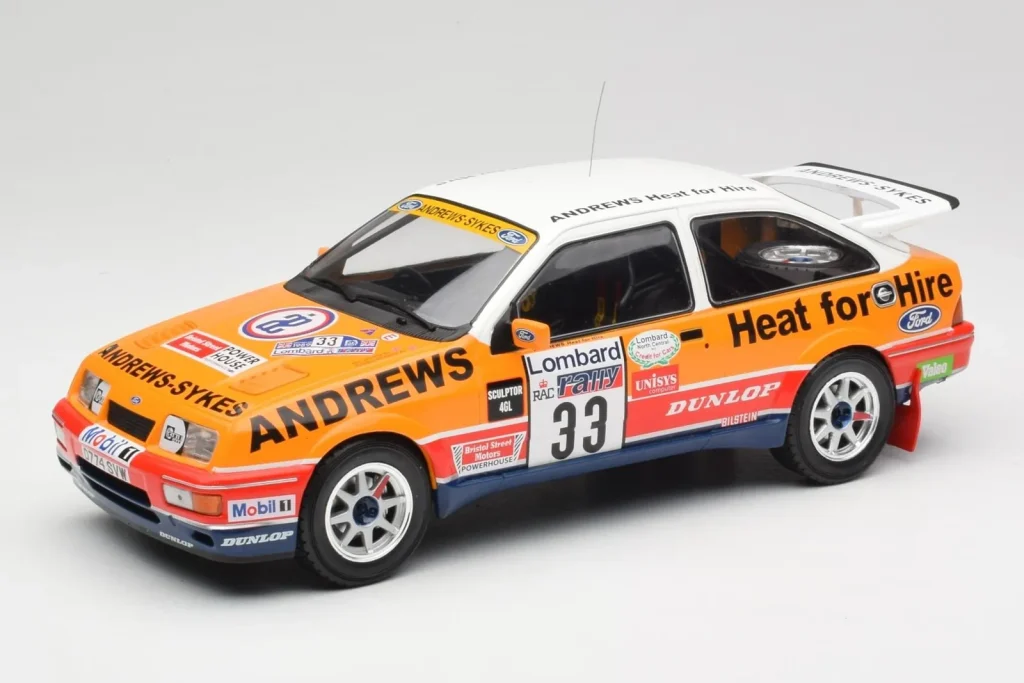 โมเดลรถ 1:18 Ford Sierra RS Cosworth #33 R. Brookes RAC Rally ปี 1989 IXO