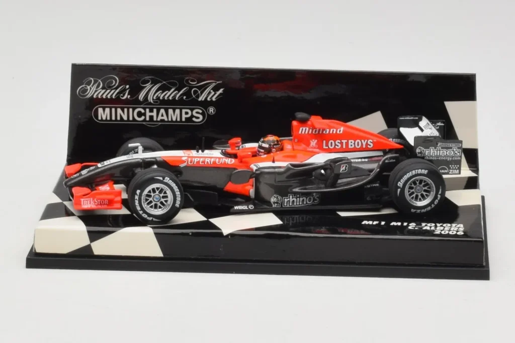 โมเดลรถ 1:43 MF1 Toyota M16 #20 C. Albers F1 ปี 2006 Minichamps (มือสอง)