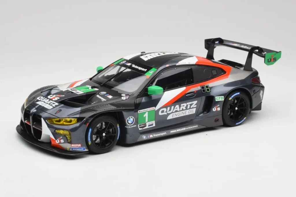 Model 1:18 BMW M4 G82 GT3 GTD Paul Miller Racing #1 B. Sellers / M. Snow 12 Hours of Sebring IMSA year 2022 Minichamps