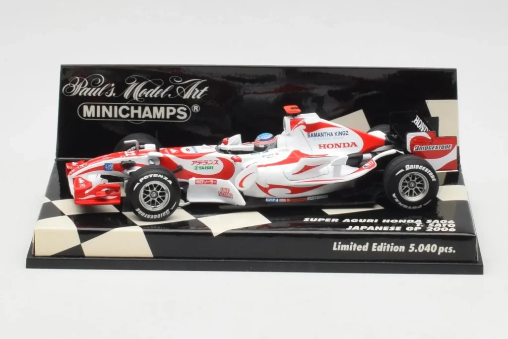 Model 1:43 Super Aguri Honda SA06 #22 T. Sato Japanese GP year 2006 Minichamps