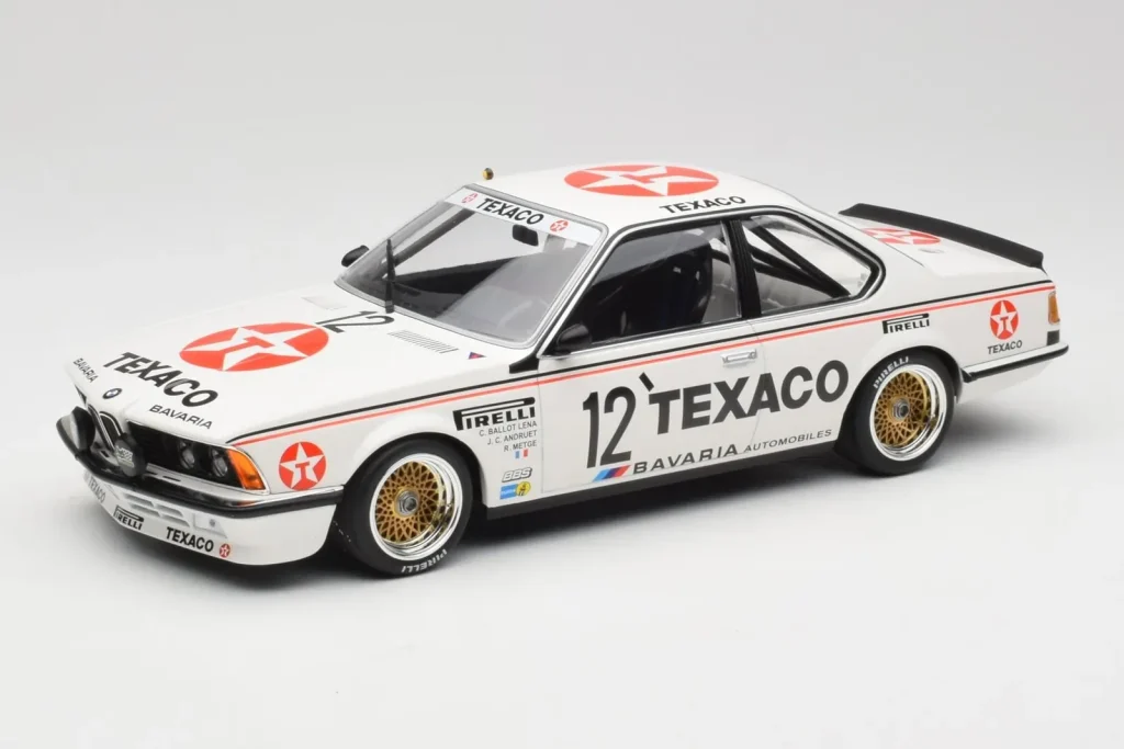 Model 1:18 BMW 635 CSi E24 #12 R. Metge / C. Ballot-Léna Bavaria Automobiles 24 Hours of Spa year 1985 Minichamps