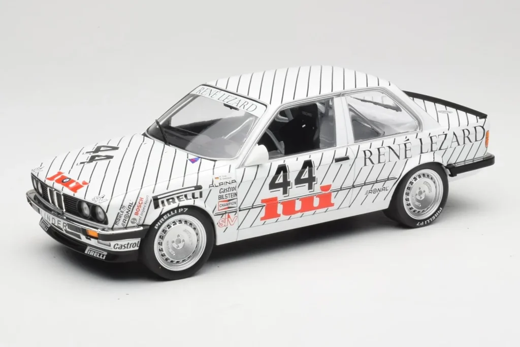 Model 1:18 BMW 325i E30 #44 A. Vogt / K. Oestreich Class Winners EG Trophy ETCC Zolder year 1986 Minichamps