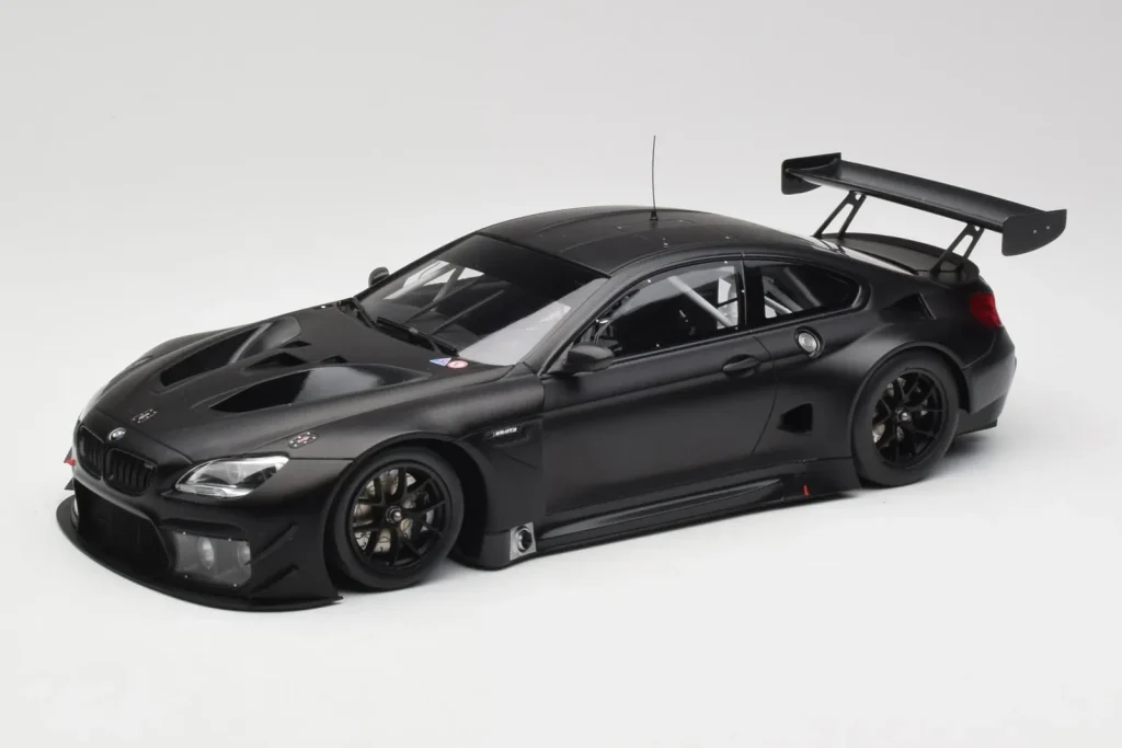 Model 1:18 BMW M6 GT3 F13 Plain Body Version Matte Black Minichamps