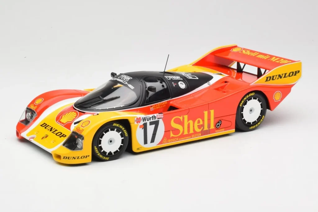Model 1:18 Porsche 962C #17 H-J. Stuck / D. Bell 3rd Place 200 Miles of Nürnberg Supercup year 1987 Minichamps