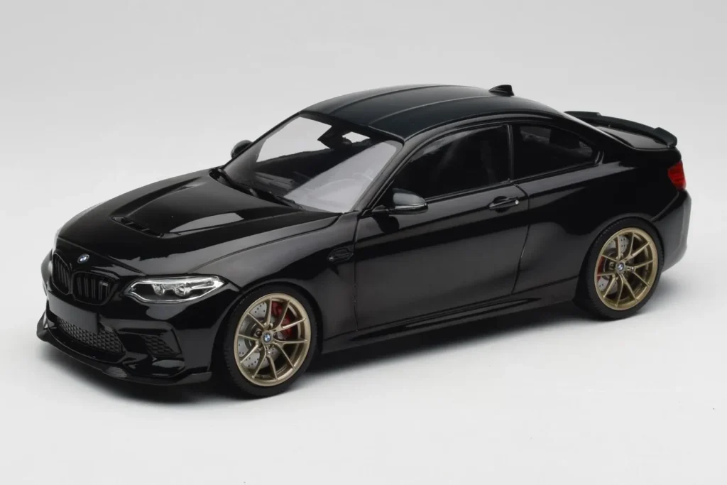 Model 1:18 BMW M2 CS F87 Black Metallic With Gold Wheels Minichamps