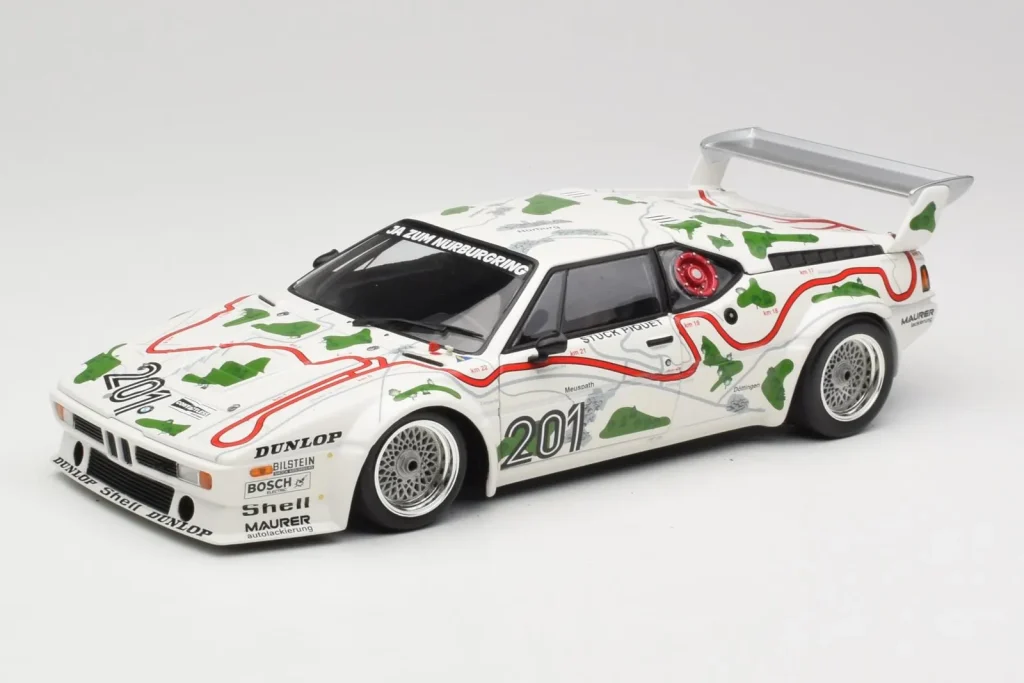 โมเดลรถ 1:18 BMW M1 Procar #201 BMW Motorsport H. Stuck / N. Piquet 1000km Nürburgring ปี 1980 Minichamps (มือสอง)