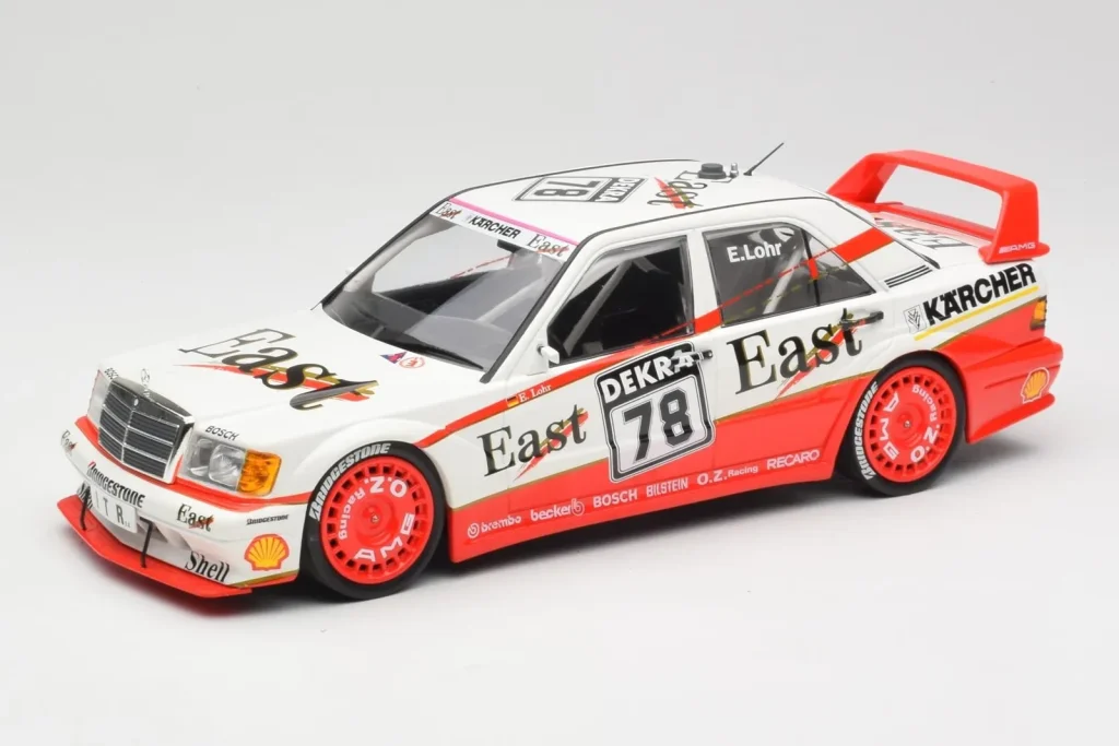 Model 1:18 Mercedes 190E 2.5-16 EVO II W201 #78 Team AMG E. Lohr DTM year 1991 Minichamps