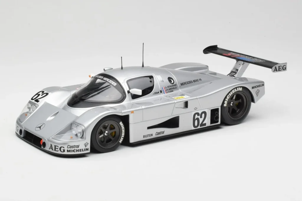 Model 1:18 Sauber Mercedes C9 #62 J. Schlesser / J-P. Jabouille / A. Cudini 5th Place 24 Hours of Le Mans year 1989 Minichamps