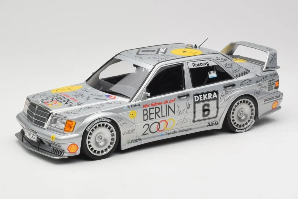 โมเดลรถ 1:18 Mercedes 190E 2.5-16 EVO II W201 #6 Team AMG Mercedes K. Rosberg DTM ปี 1992 Minichamps
