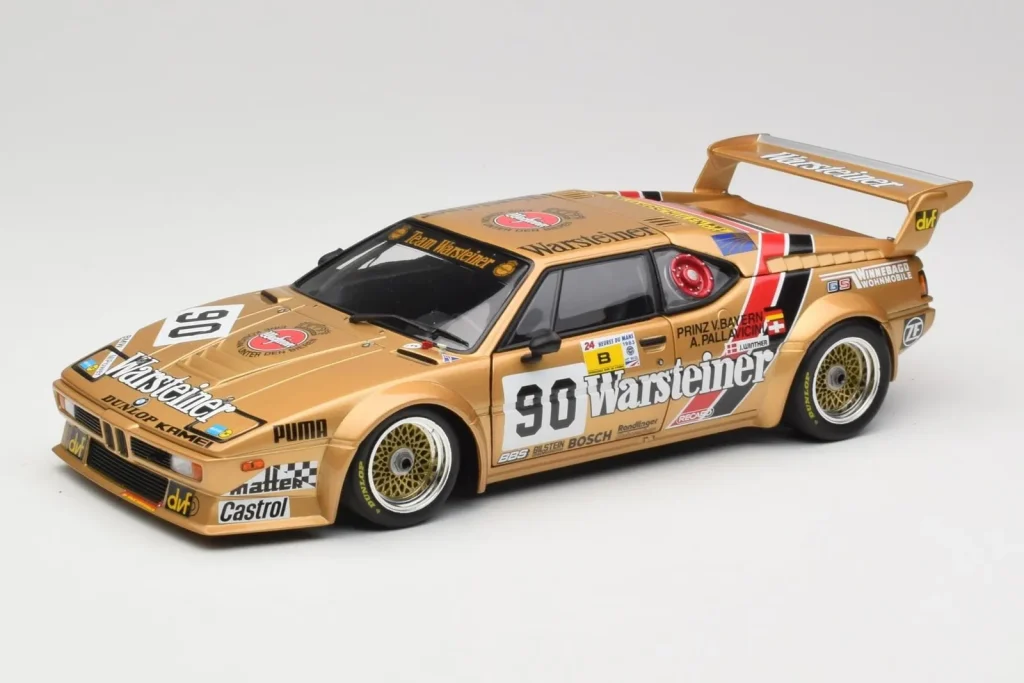 โมเดลรถ 1:18 BMW M1 #90 Warsteiner C. Pallavicini / L. von Bayern 24 Hours of Le Mans ปี 1983 Minichamps (มือสอง)