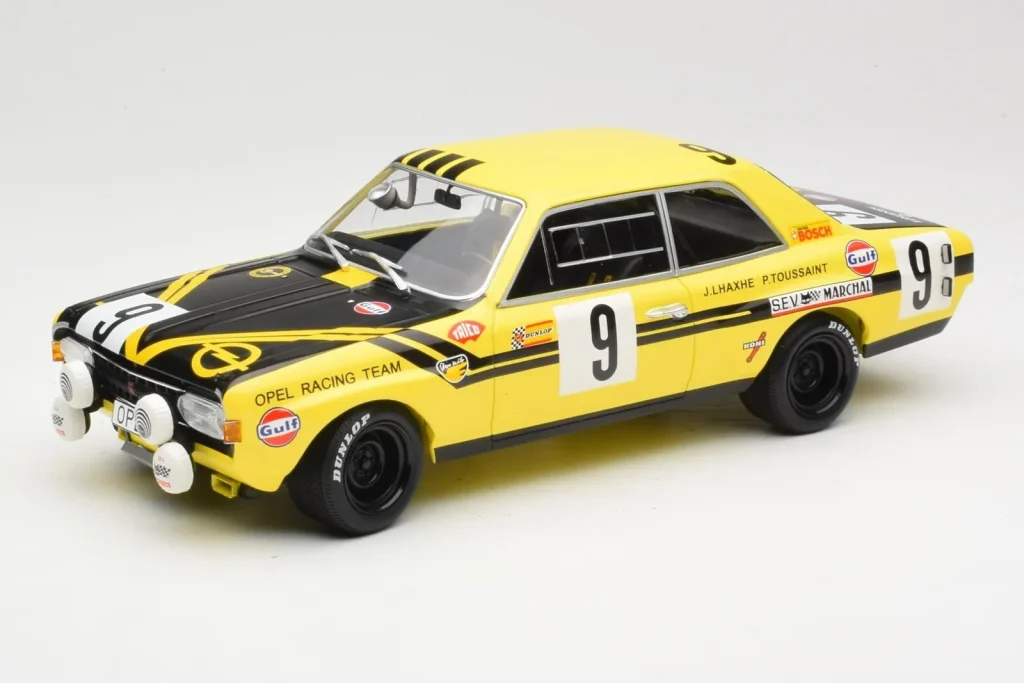 Model 1:18 Opel Commodore A #9 Steinmetz E. Haxhe / L. Toussaint 24 Hours of Spa year 1970 Minichamps