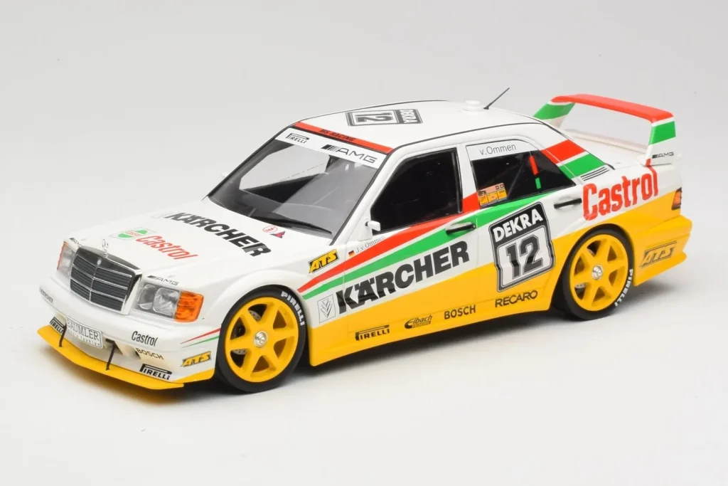 Model 1:18 Mercedes 190E 2.5-16 EVO II W201 #12 Team Mass Schons J. van Ommen DTM year 1992 Minichamps