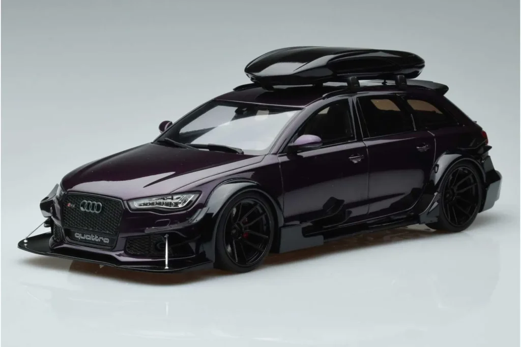 Model 1:18 Audi RS6 C7 Avant With Body Kit purple GT Spirit