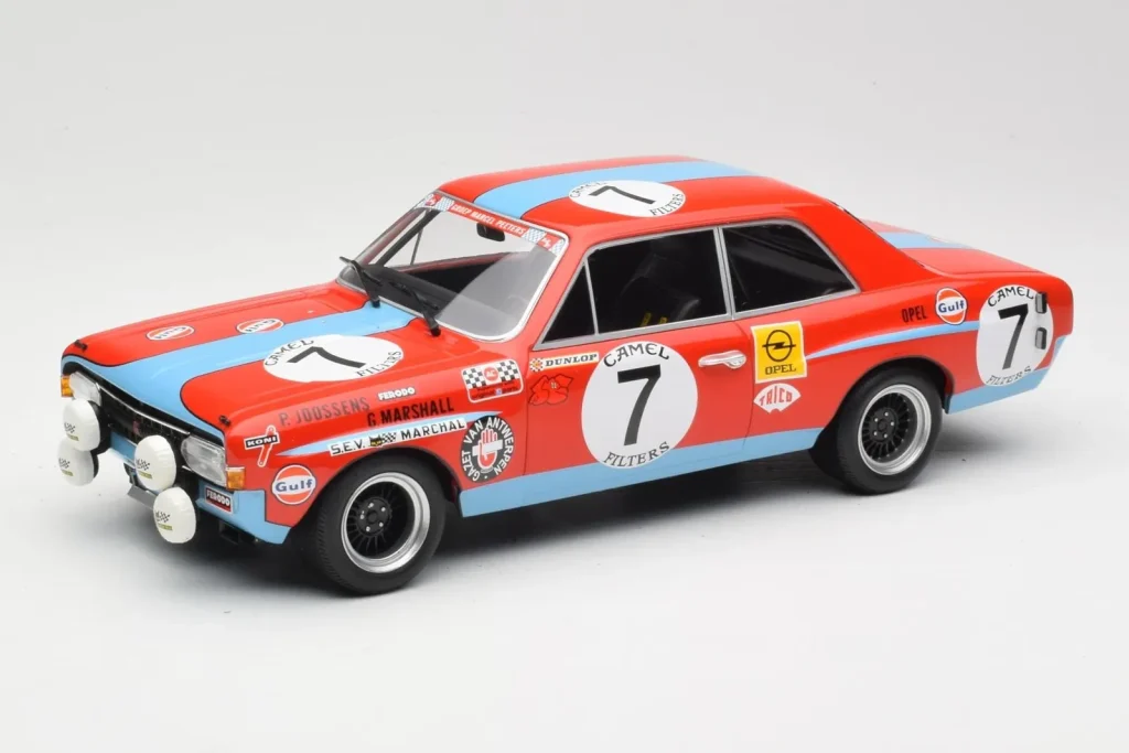 โมเดลรถ 1:18 Opel Commodore A #7 N. Joossens / J. Marshall Steinmetz 24 Hours of Spa ปี 1972 Minichamps (มือสอง)