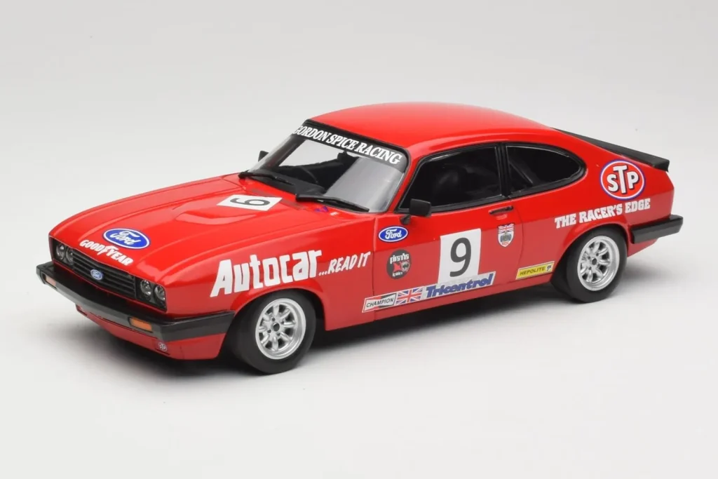 โมเดลรถ 1:18 Ford Capri Mk2 3.0 #9 G. Spice Gordon Spice Group Winner Brands Hatch BSCC ปี 1978 Minichamps (มือสอง)
