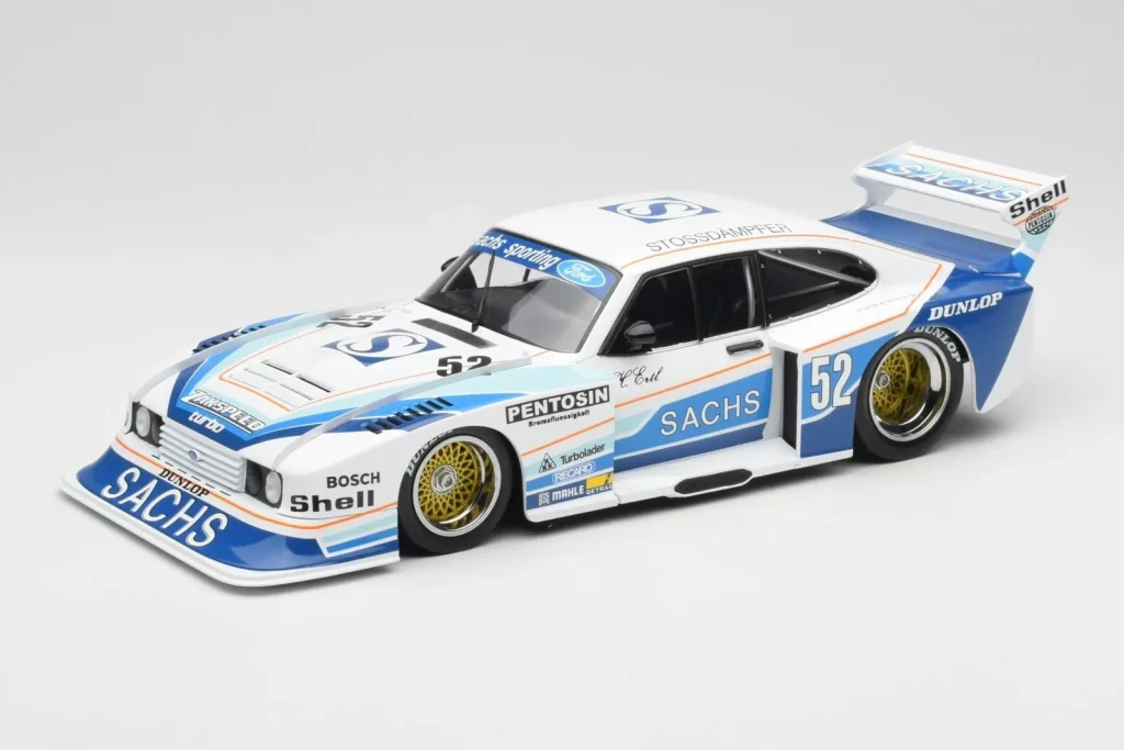โมเดลรถ 1:18 Ford Capri Group 5 #52 Sachs H. Ertl DRM Zolder ปี 1980 MCG