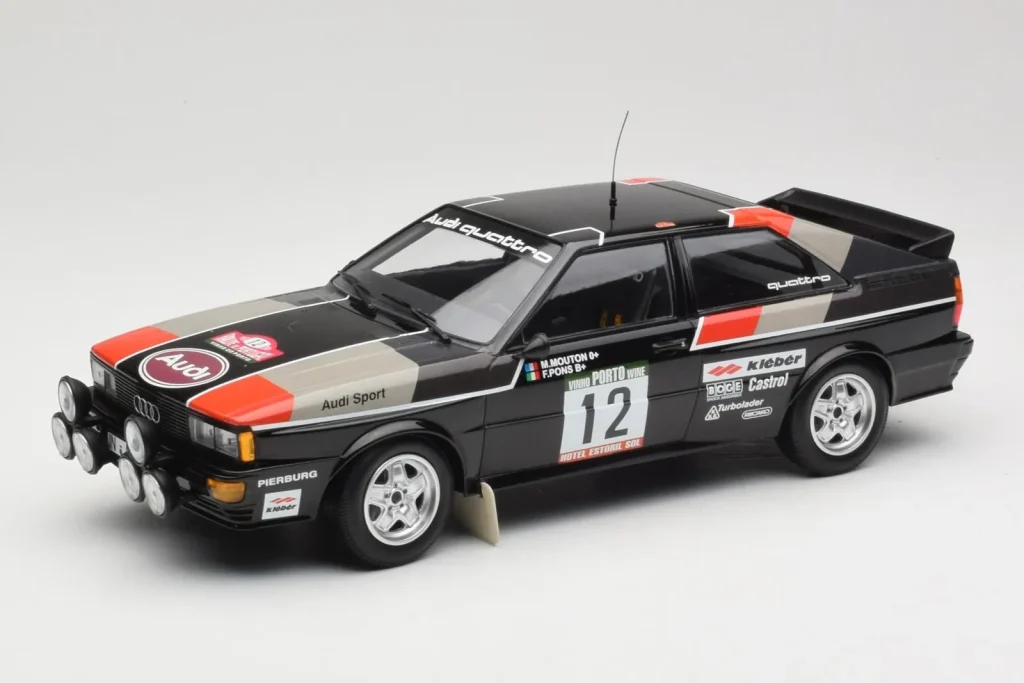 车型 1:18 Audi Quattro #12 M. Mouton / F. Pons Audi Sport Rally de Portugal 年 1981 Minichamps