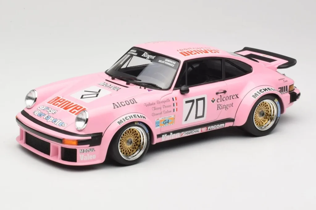 โมเดลรถ 1:18 Porsche 911 934 #70 B. Perrier / J-M. Bertapelle Perrier Racing Winners Group 4 24 Hours of Le Mans ปี 1981 Minichamps (มือสอง)