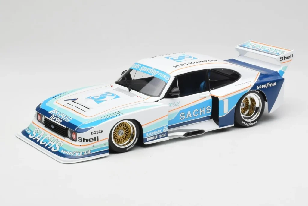 โมเดลรถ 1:18 Ford Capri Turbo Gr.5 #1 H. Ertl Sachs DRM ปี 1979 Minichamps (มือสอง)