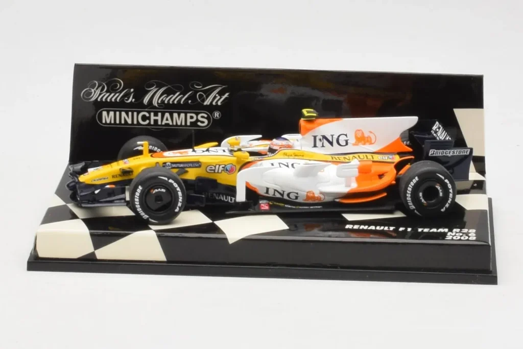 โมเดลรถ 1:43 Renault R28 #6 N. Piquet Jr. F1 ปี 2008 Minichamps (มือสอง)
