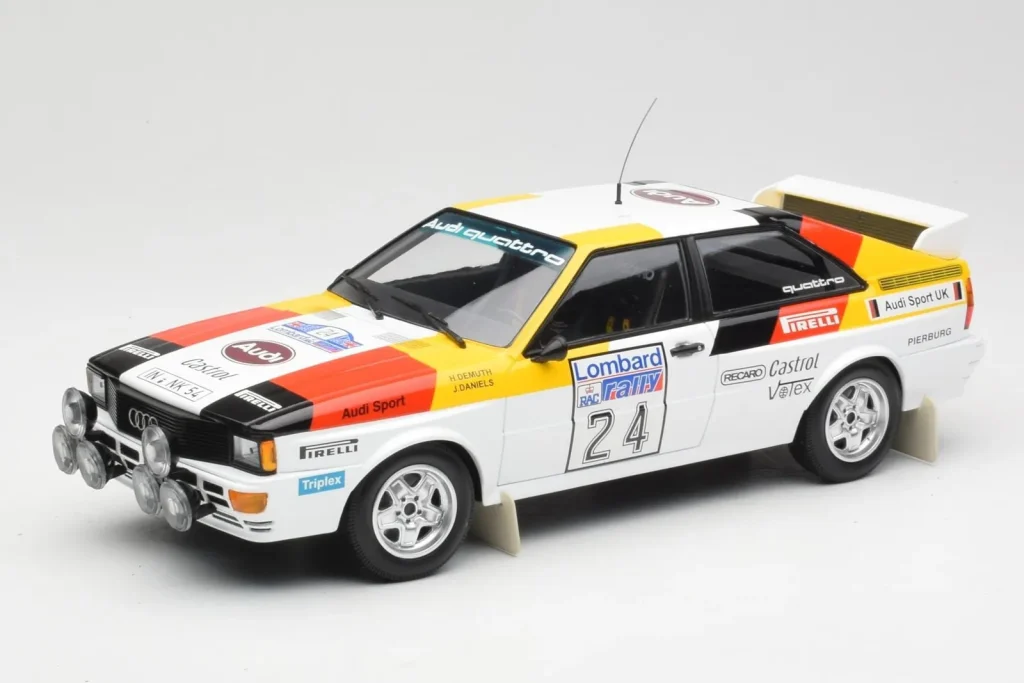 车型 1:18 Audi Quattro #24 M. Demuth / M. Daniels Audi Sport Lombard RAC Rally 年 1982 Minichamps