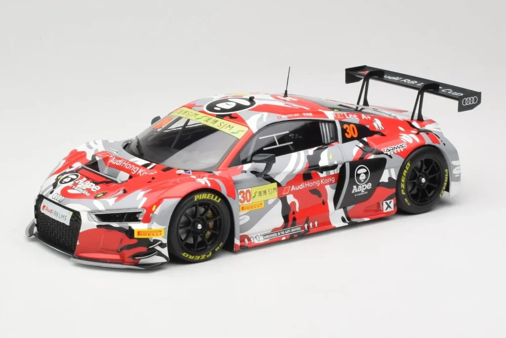 车型 1:18 Audi R8 LMS #30 AAPE M. Lee FIA GT World Cup Macau 年 2015 Minichamps