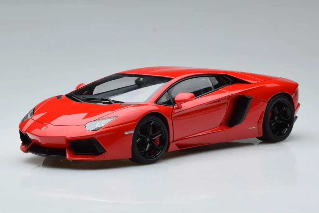โมเดลรถ 1:18 Lamborghini Aventador LP700-4 Andromeda สีแดง AUTOart (มือสอง)