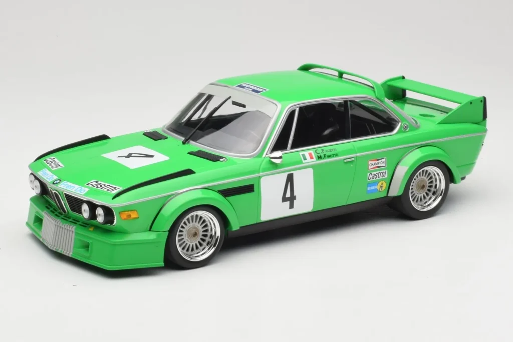 โมเดลรถ 1:18 BMW 3.0 CSL E9 #4 Jolly Club Milano C. Finotto / C. Facetti Winners ETCC Zandvoort ปี 1979 Minichamps (มือสอง)