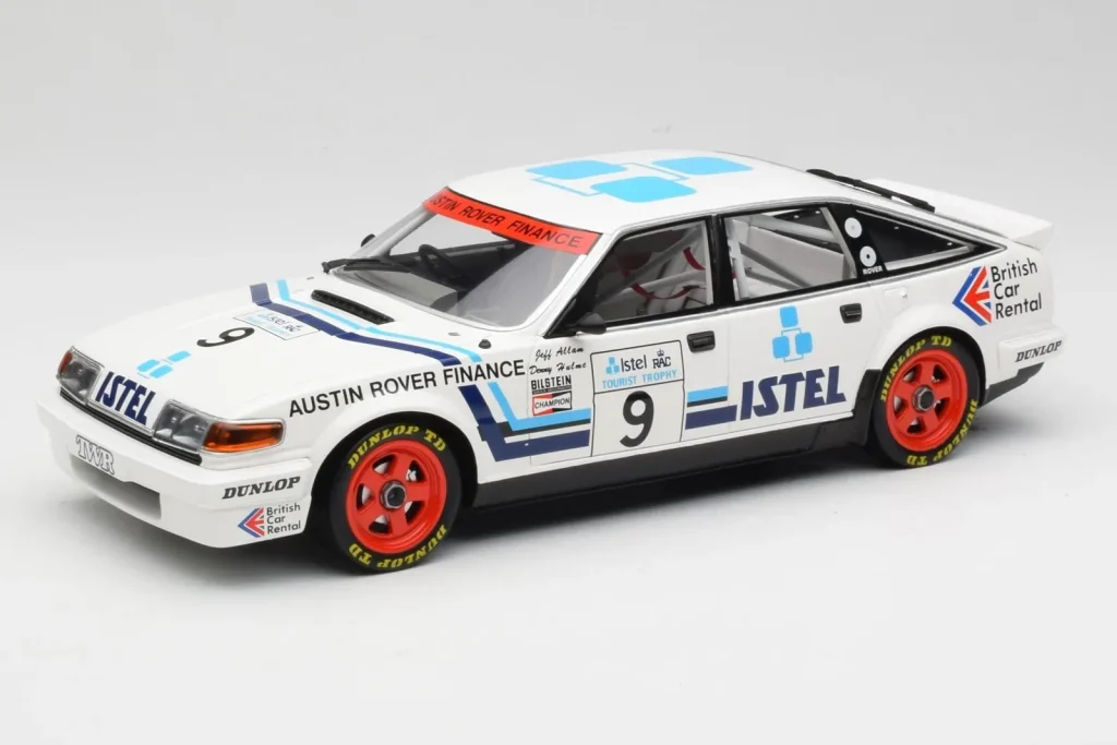 โมเดลรถ 1:18 Rover Vitesse SD1 Istel #9 J. Allam / D. Hulme Winners Tourist Trophy Silverstone ปี 1986 Minichamps (มือสอง)