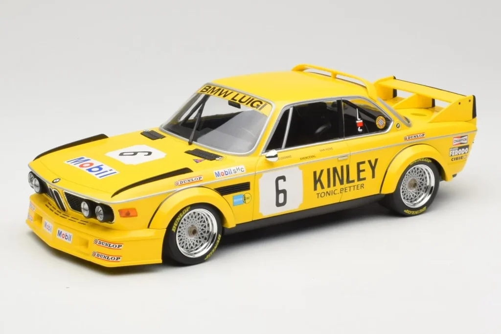 โมเดลรถ 1:18 BMW 3.0 CSL E9 #6 Luigi Racing E. Van Hove / P. Xhenceval Winners Brands Hatch 500km ปี 1979 Minichamps (มือสอง)