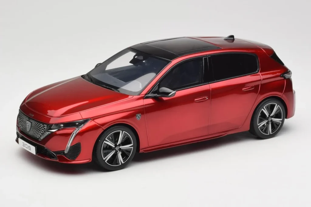 โมเดลรถ 1:18 Peugeot 308 GT P5 Elixir สีแดง Otto