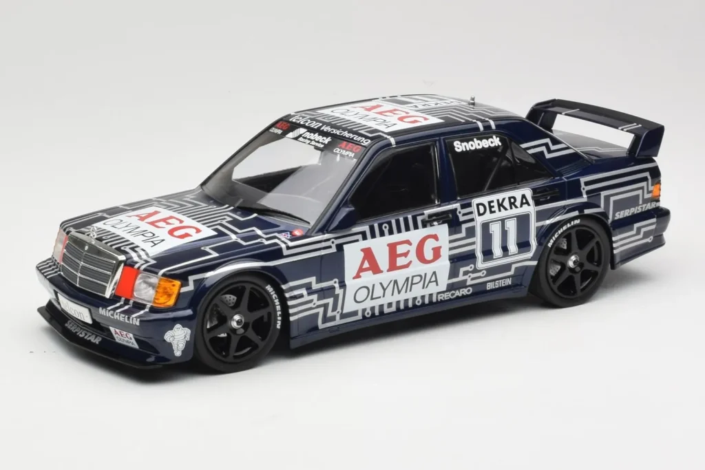 Model 1:18 Mercedes 190E 2.5-16 EVO 1 W201 Team Snobeck #11 D. Snobeck DTM year 1989 Minichamps
