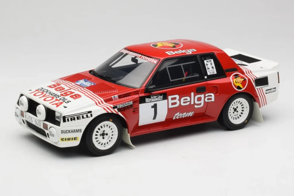 Model 1:18 Toyota Celica Twin-Cam Turbo Team Belga #1 J. Kankkunen / F. Gallagher Haspengouw Rally year 1995 Otto