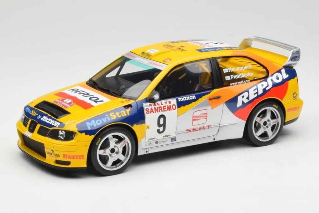 Model 1:18 SEAT Cordoba WRC Evo 2 #9 H. Rovanpera / R. Pietilainen Rally San Remo year 1999 Otto