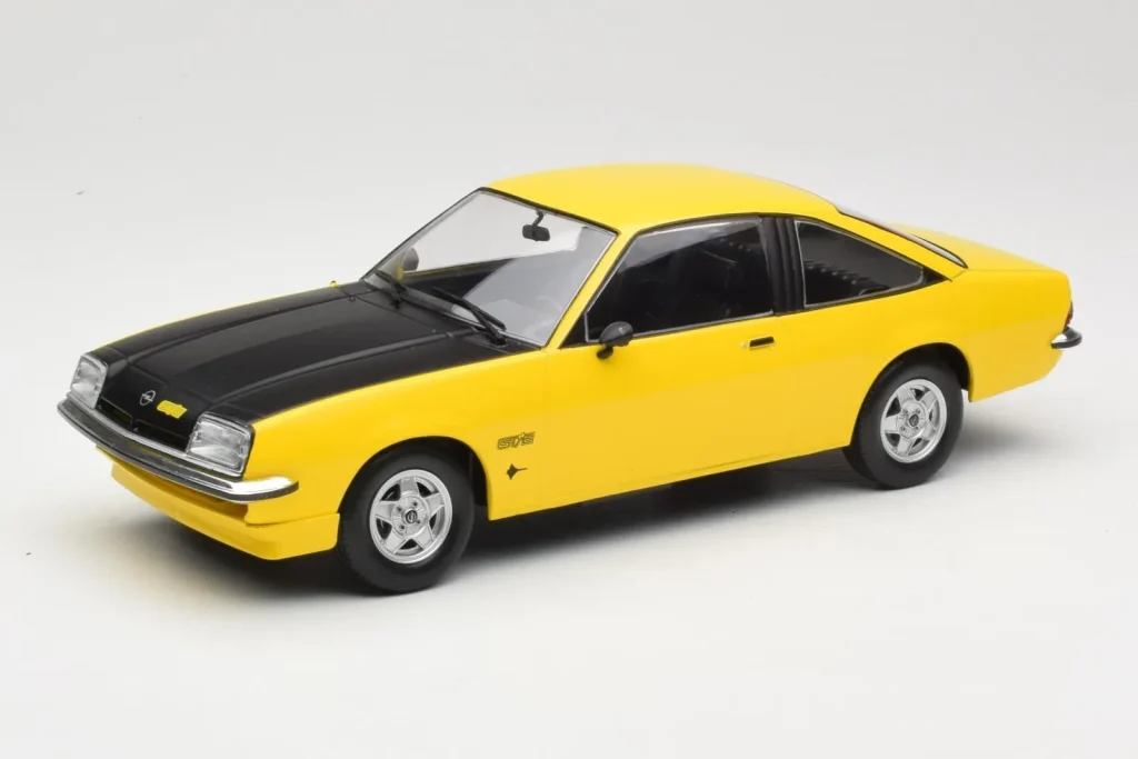โมเดลรถ 1:18 Opel Manta B GT/E สีเหลือง MCG