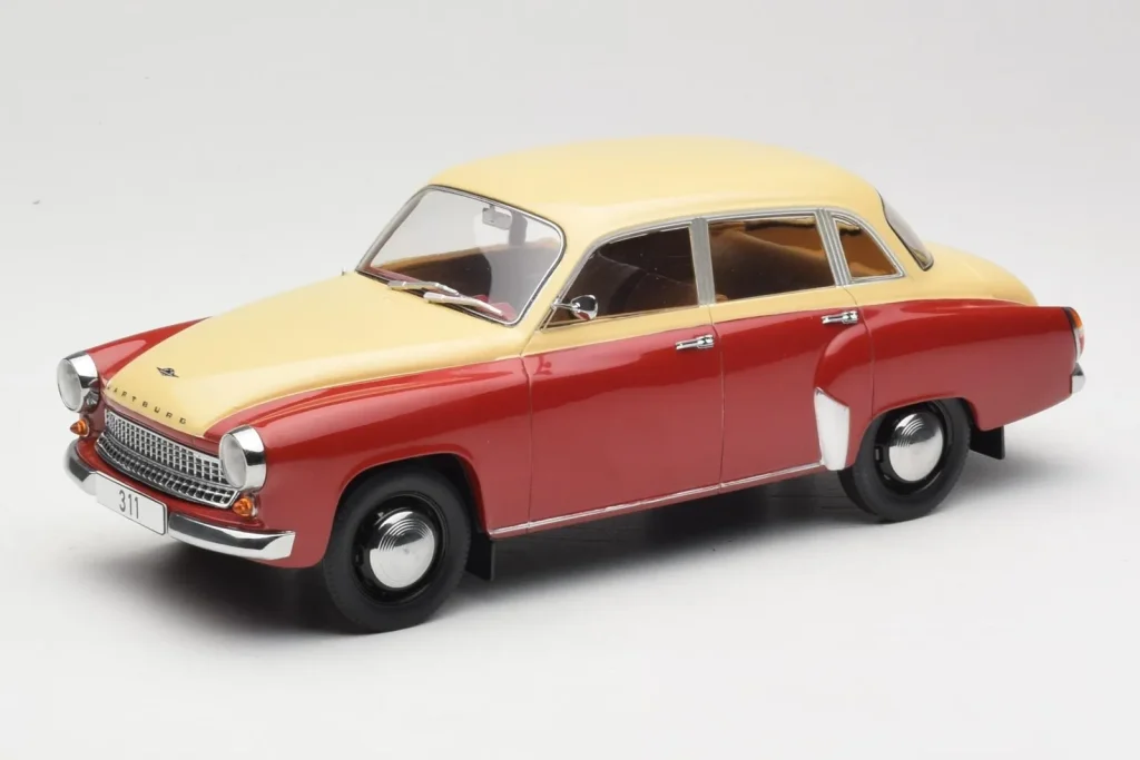 โมเดลรถ 1:18 Wartburg 311 Dark Red Beige MCG