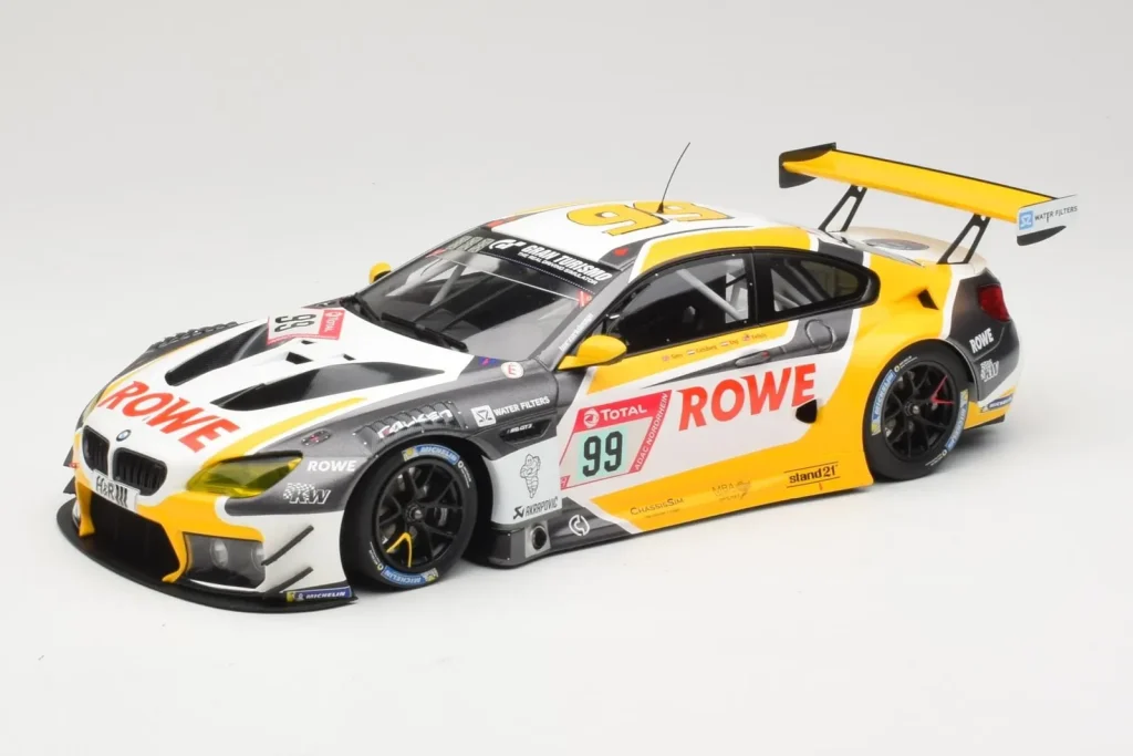 Model 1:18 BMW M6 GT3 Rowe Racing #99 A. Sims / N. Catsburg / N. Yelloly Winners 24 Hours Nurburgring year 2020 Minichamps