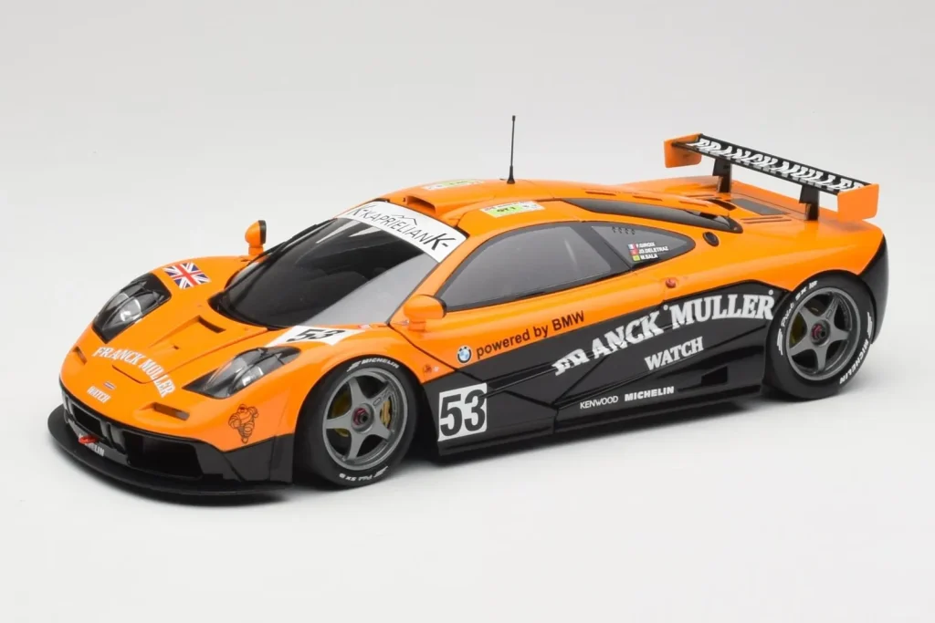 โมเดลรถ 1:18 McLaren F1 GTR Kokusai Kaihatsu Racing #53 O. Giroix / J. Sala / P. Deletraz 24 Hours of Le Mans ปี 1996 Minichamps (มือสอง)
