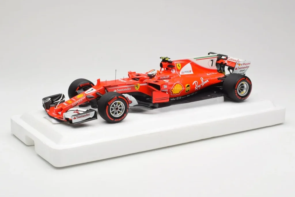 โมเดลรถ 1:18 Scuderia Ferrari SF70H #7 K. Raikkonen Monaco GP ปี 2017 BBR (มือสอง)
