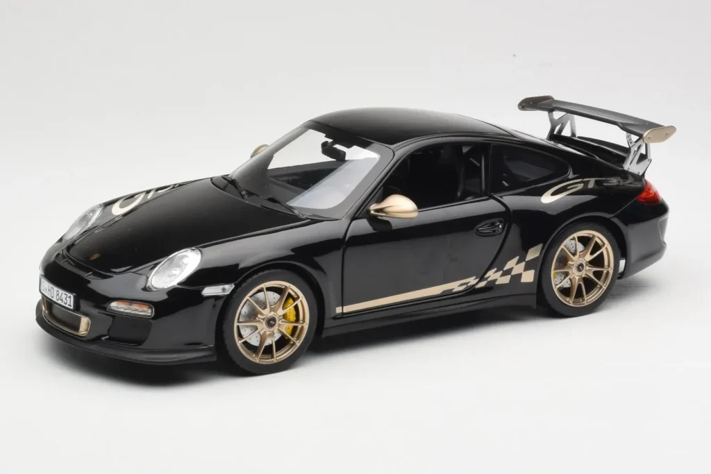 โมเดลรถ 1:18 Porsche 911 997 GT3 RS สีดำ Norev
