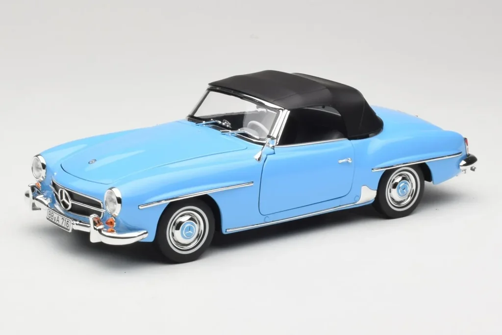 โมเดลรถ 1:18 Mercedes 190 SL W121 Light Blue Norev