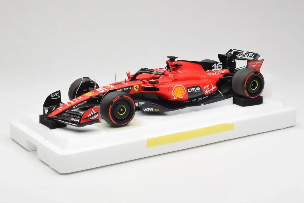 โมเดลรถ 1:18 Scuderia Ferrari SF-23 #16 C. Leclerc Belgian GP ปี 2023 BBR (มือสอง)