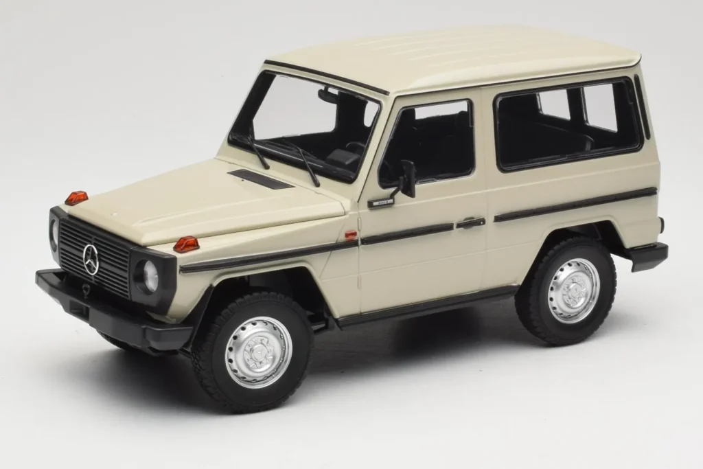 โมเดลรถ 1:18 Mercedes G-Class W460 SWB สีเทาเมทัลลิก Minichamps (มือสอง)